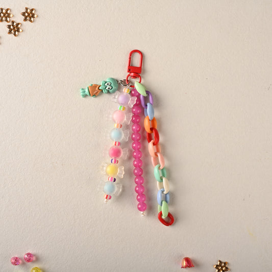 Candy Pop Triple Strand Bag Charm
