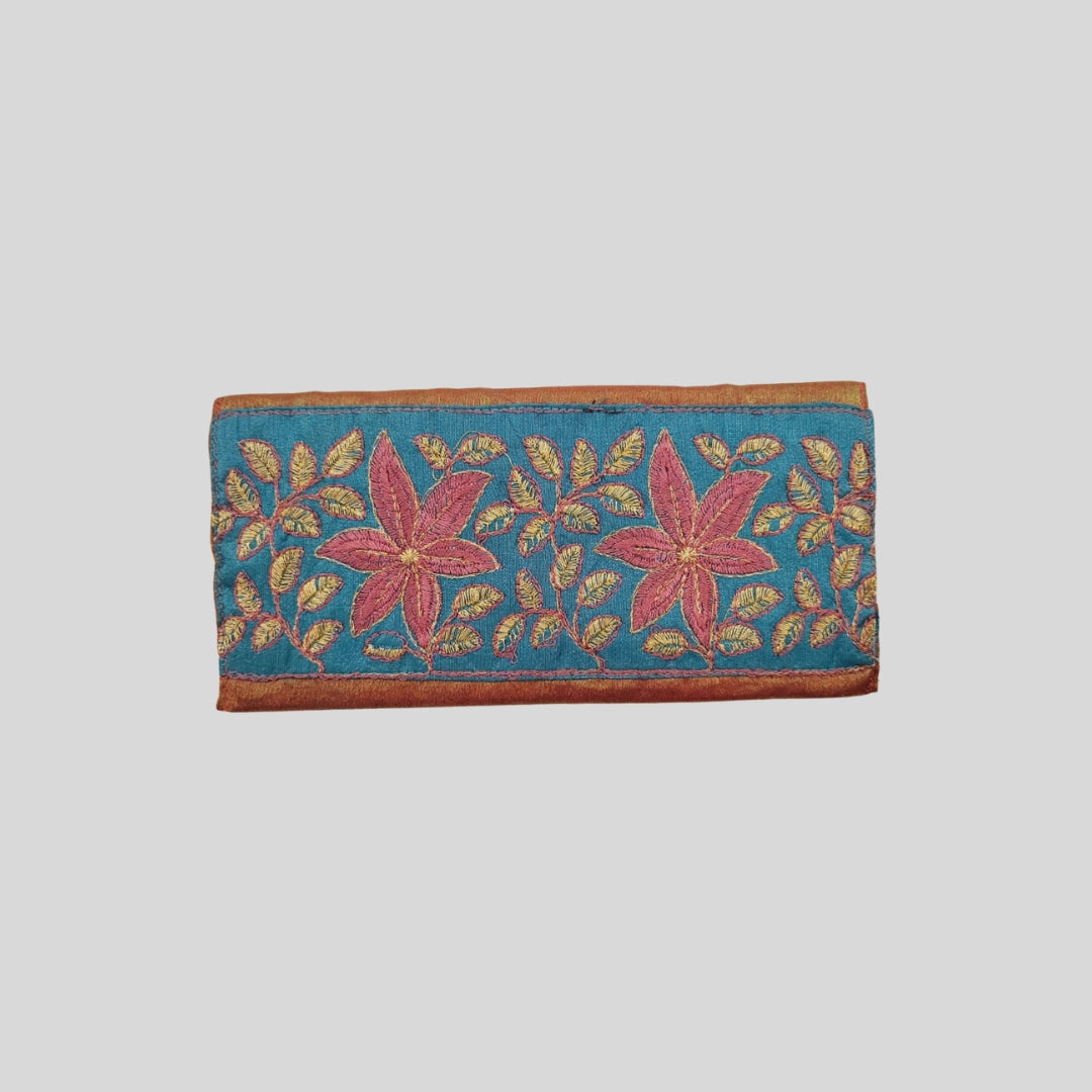 Stitched Elegant Embroidered Fabric Envelope - Set of 2