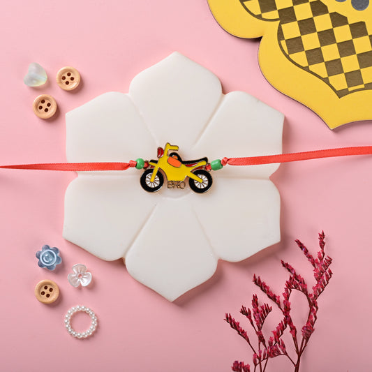 Yellow Bike Rakhi