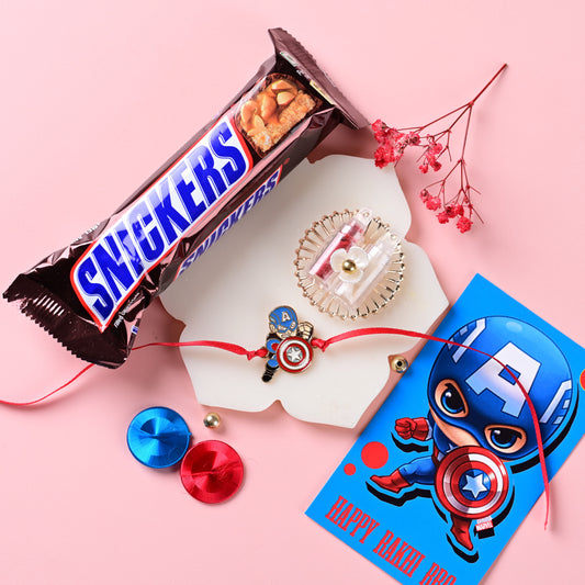 Captain America Rakhi Hamper