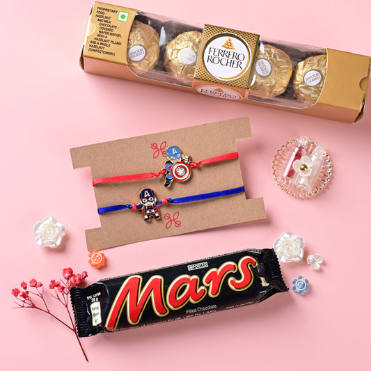 Captain America and Avengers Rakhi Hamper