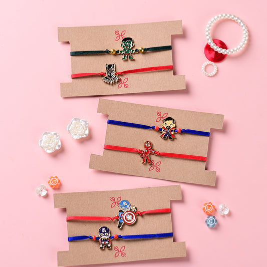 Super Hero Kids Rakhi Combo